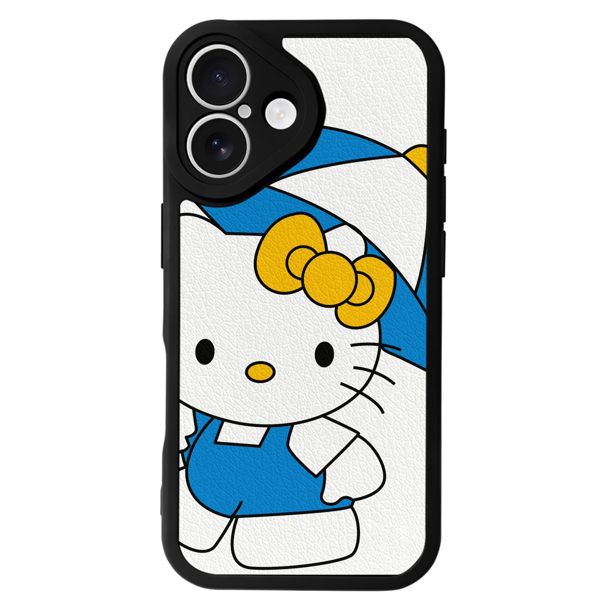 （画像用） Hello Kitty ハローキティ 【iPhone 16シリーズ対応】シリコンスマホケース（レザー調） 材質：シリコン